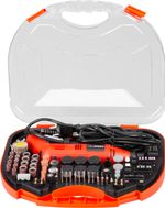 Csiszoló Strend Pro, mini, egyenes, fúráshoz és csiszoláshoz, 130 W, tartozékokkal, 210 db