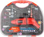 Csiszoló Strend Pro, mini, egyenes, fúráshoz és csiszoláshoz, 130 W, tartozékokkal, 210 db
