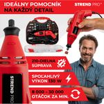 Grinder Strend Pro, mini, straight, drilling and grinding, 130 W, with accessories, 210 pcs
