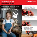 Csiszoló Strend Pro, mini, egyenes, fúráshoz és csiszoláshoz, 8 V, 1500 mAh, tartozékokkal