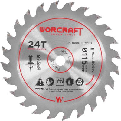 Korong Worcraft CMCS-S20LiB-hez, 115x9,5 mm, 24T, fűrész