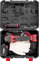 Csiszoló Worcraft CAG-S20LiBH ShareSYS, 115 mm, sarok, készlet kofferben, akkumulátorral és töltővel