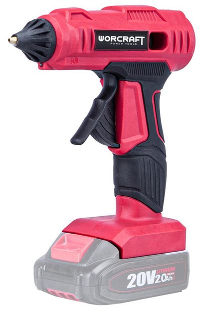 Pisztoly Worcraft CLG-S20Li ShareSYS, ragasztó, 20V, Li-ion, 11 mm-es ragasztórudakhoz