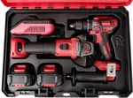 Set Worcraft XCUBE001 Toolbox, screwdriver CHD-S20LiBA + angle grinder CAG-S20LiBS-125 mm, carbonles