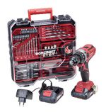 Skrutkovač Worcraft CD-S20LiWT ShareSYS, 20V Li-ion, 2x akumulátor 2.0 Ah, nabíjačka, set s príslušenstvom 74ks, v kufríku