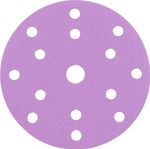 Worcraft OS04-150-41 Sanding Disc for Orbital Sander, 150 mm, P80, Abrasive Paper, Pack of 5 pcs