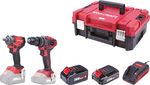 Set Worcraft XCUBE031 ShareSYS Toolbox, impact wrench 450 Nm, screwdriver 50 Nm, in case