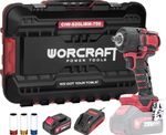 SET Ütvecsavarozó Worcraft CIW-S20LiBM-750 ShareSYS, 20V Li-Ion, ütős, 800 Nm, 1/2" négyszög, koffer