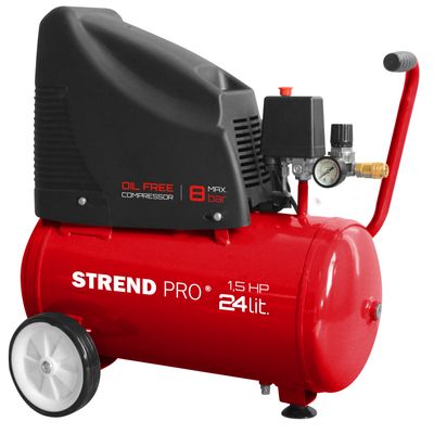 Kompresszor Strend Pro OF1524, olajmentes, 1,1 kW, 24 l