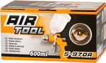 Pištoľ Airtool S-970A, na farbu, striekacia na kompresor, 600CC