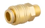 Quick Connector Airtool NUQ-2, for compressor, 3/8", brass, external thread, for air
