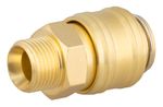 Quick Connector Airtool NUQ-2, for compressor, 3/8", brass, external thread, for air