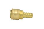 Quick Connector Airtool AQ-6, for compressor, 3/8", 9 mm, brass, with barb, for air