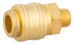 Gyorscsatlakozó Airtool NUQ-2, kompresszorhoz, 1/4", sárgaréz, külső menetes, levegőhöz