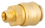 Gyorscsatlakozó Airtool NUQ-2, kompresszorhoz, 1/4", sárgaréz, külső menetes, levegőhöz