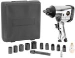 Impact Wrench Set Airtool WF-002A, for compressor, 17-piece, in case