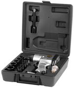 Ütvecsavarozó készlet Airtool WF-002A, kompresszorhoz, 17 részes, bőröndben