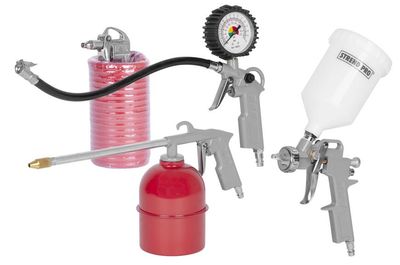 Kompresszor készlet Airtool W-2005A1, 5 részes, festékszóró/lefúvó/felfújó/permetező/tömlő0500000091