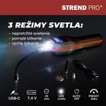 Kompresszor Strend Pro K25, kézi, 150 psi, 10 bar, LED világítás, akkumulátoros pumpa