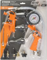 Pneumatic Accessories Set Strend Pro, 13-piece, max 8 bar