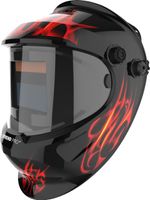 Hegesztőpajzs Strend Pro Galaxy Flame, automata sötétedésű