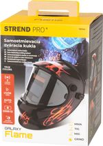 Hegesztőpajzs Strend Pro Galaxy Flame, automata sötétedésű