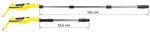 Window Cleaner Strend Pro VAC-80E, 28 mm, 2000 mAh, 280 ml, 65 cm telescopic pole