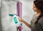 Window Cleaner LEIFHEIT 51003, with 43 cm pole, mop and window vacuum, cordless