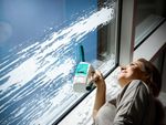 Ablaktisztító LEIFHEIT 51003 Window cleaner, 43 cm-es nyéllel, felmosó és ablakszívó, akkumulátoros