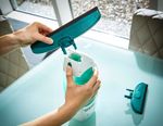 Window Cleaner LEIFHEIT 51003, with 43 cm pole, mop and window vacuum, cordless