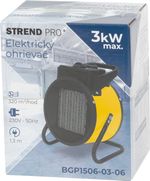 Ohrievač Strend Pro BGP1506-03-06, max. 3 kW, elektrický
