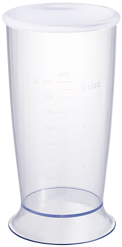 Mixelő tál MagicHome, 800 ml, fedéllel, Bonito mixerre, fehér