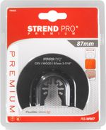 Saw Blade Strend Pro RS-W007, half-round, 87 mm, for oscillating tool, Cr-V, HCS