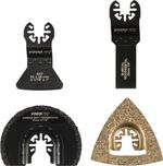 Tool Set Strend Pro TAS-TW104, saw blade and half-round for multi-tool, carbide + Bi-metal, 4-piece