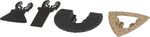 Tool Set Strend Pro TAS-TW104, saw blade and half-round for multi-tool, carbide + Bi-metal, 4-piece