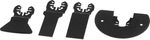 Tool Set Strend Pro TAS-FW105, saw blades, half-round and scraper for multi-tool, Bi-metal, 4-piece