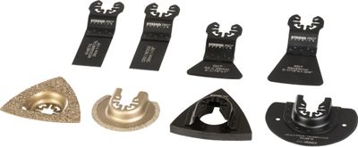 Tool Set Strend Pro TAS-GP117, saw blades, half-rounds and holder for multi-tool, 8-piece