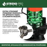 Pump Strend Pro Garden QDX5, 900W, dirty water, 20000 l/h, 10 m cable, with knife, for septic tank