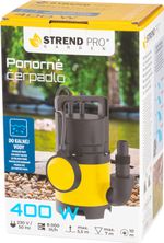 Szivattyú Strend Pro Garden ZSPW400-D, szennyvízhez, 400W, 8000 l/óra, 10 m kábel