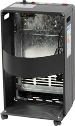 Ohrievač Strend Pro DA-201QAF 4,2kW + 1,2kW, + plynová hadica a regulátor plynu, 3v1, plynový, elektrický, s ventilátorom, skladací