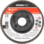Kotúč Strend Pro Premium 115 x 22 mm, brúsny, P120, diamantový, lamelový
