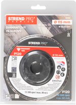 Kotúč Strend Pro Premium 115 x 22 mm, brúsny, P120, diamantový, lamelový