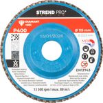 Kotúč Strend Pro Premium 115 x 22 mm, brúsny, P400, diamantový, lamelový