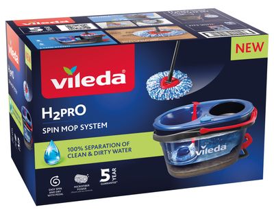 Cleaning Set Vileda H2Pro, rotary, fringed, mop