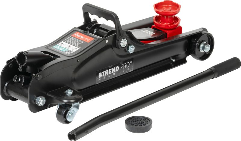 Zdvihák Strend Pro Premium, 2,5 tony, 85-365 mm, pojazdný, nízko profilový, hever