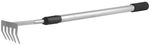 Hand Rake Strend Pro Herrison 615G1, garden, 5 tines, telescopic handle 1200 mm