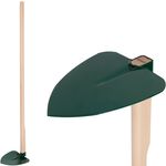 Hoe FED 206/1200, heart-shaped, large, 550 g, wooden handle