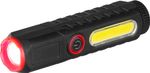 Zseblámpa Strend Pro Flashlight, COB LED 120 lm, 35x35x132mm, USB töltés, csomag 10 db