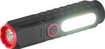 Zseblámpa Strend Pro Flashlight, COB LED 120 lm, 35x35x132mm, USB töltés, csomag 10 db