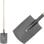 Spade S592.WH, straight, KomaXit, wooden handle